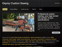 Tablet Screenshot of ospreycustomsawing.com